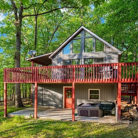 Hot Tub, Large Deck, Wifi, Fire Pit At Chalet Cabin Morton Grove Exterior photo